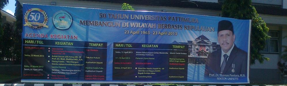 50 tahun  Unpatti Ambon